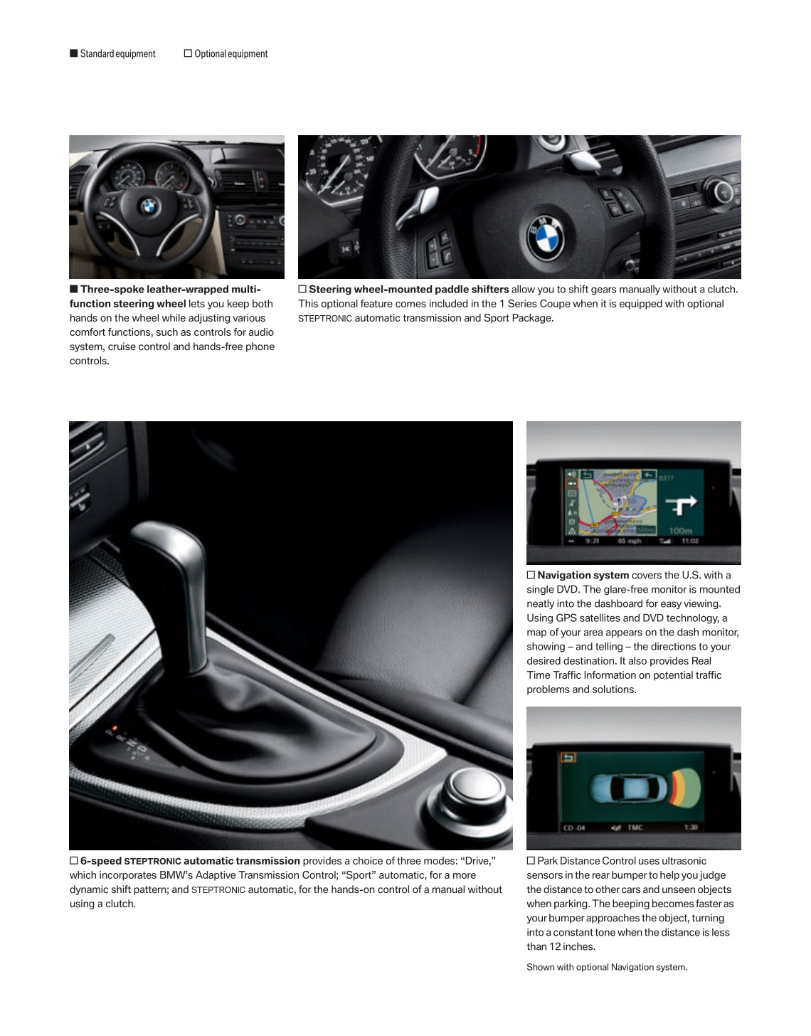 2008 BMW 1-Series Coupe Brochure Page 9